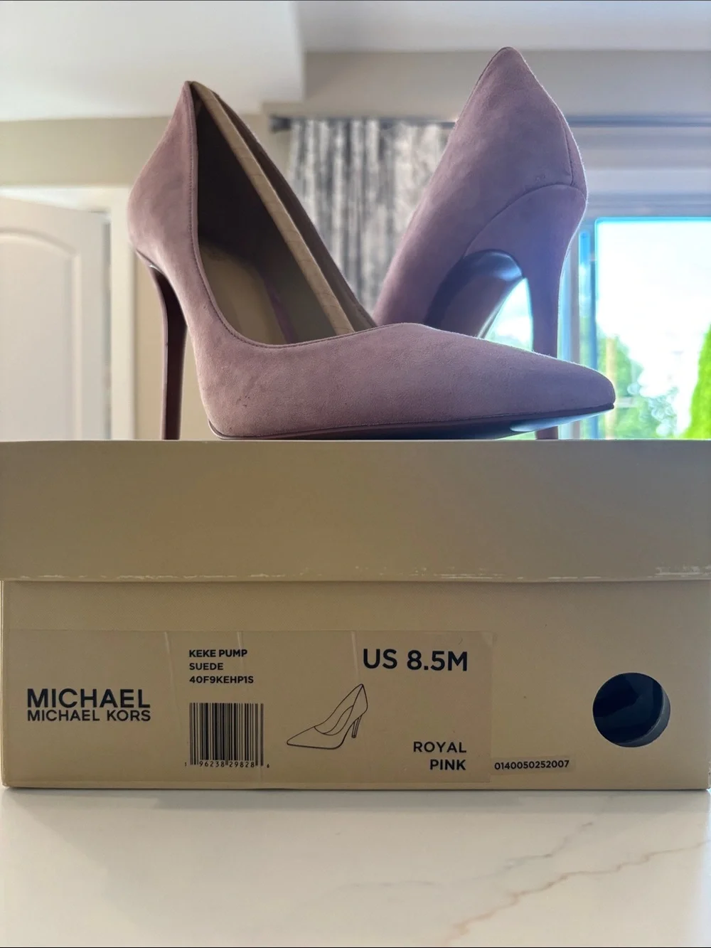 Michael Kors Pink Suede Pointed Toe Stiletto Heels